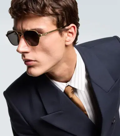 Cartier Eyewear Collection Santos De Cartier aviator sunglasses | Thumbnail 3