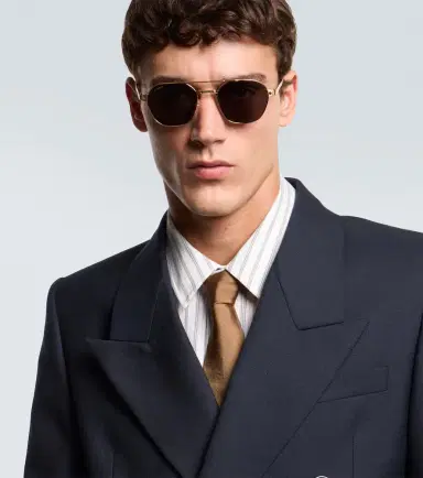 Cartier Eyewear Collection Santos De Cartier aviator sunglasses | Thumbnail 4