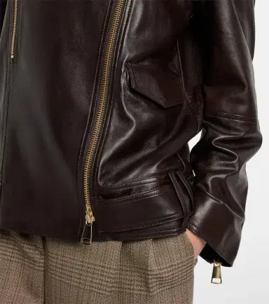 Dorothee Schumacher Sleek Statement leather biker jacket | Thumbnail 3