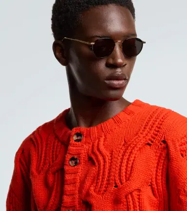 Bottega Veneta Light Ribbon round sunglasses | Thumbnail 4