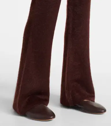 Dorothee Schumacher Fluffy Statement wool and cashmere-blend flared pants | Thumbnail 5