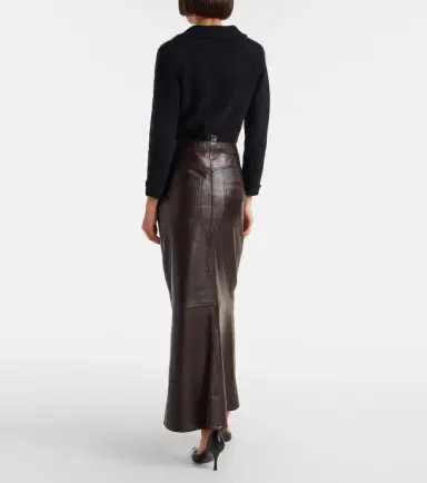 Dorothee Schumacher High-rise leather maxi skirt | Thumbnail 2