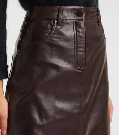 Dorothee Schumacher High-rise leather maxi skirt | Thumbnail 3