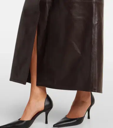 Dorothee Schumacher High-rise leather maxi skirt | Thumbnail 4