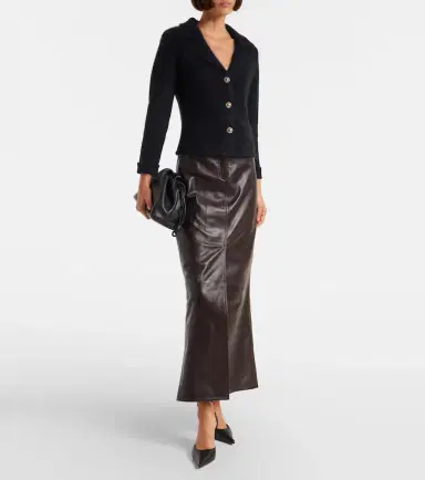 Dorothee Schumacher High-rise leather maxi skirt | Thumbnail 5