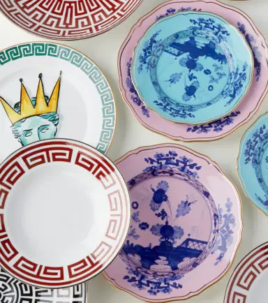 Ginori 1735 Il Viaggio di Nettuno dinner plate by Luke Edward Hall | Thumbnail 2
