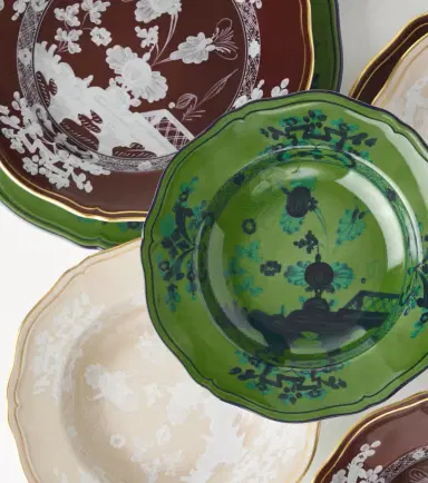 Ginori 1735 Oriente Italiano porcelain soup plate | Thumbnail 3