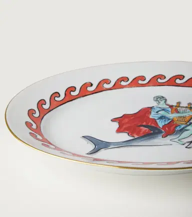 Ginori 1735 Il Viaggio di Nettuno platter by Luke Edward Hall | Thumbnail 2