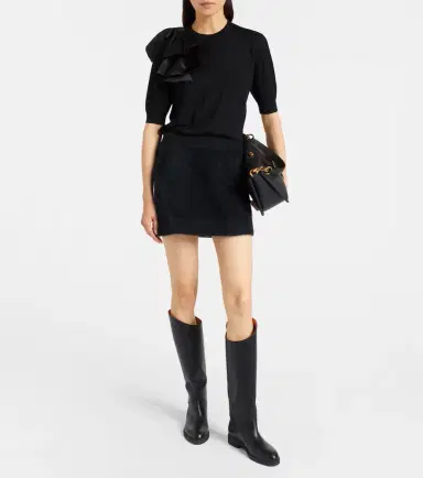 Dorothee Schumacher Chic Merino virgin wool ruffled sweater | Thumbnail 4