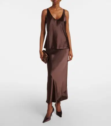 Dorothee Schumacher Sense of Shine silk satin slip skirt | Thumbnail 5