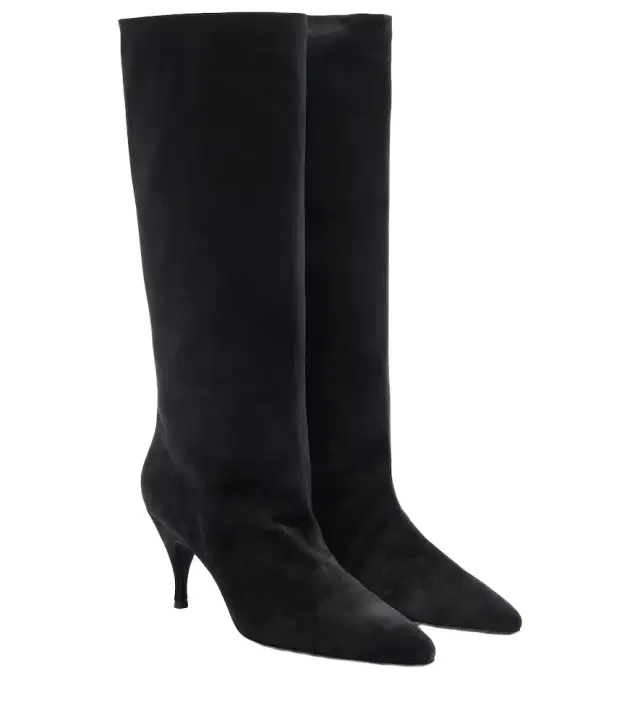 Herbert Levine Silhouette suede knee-high boots