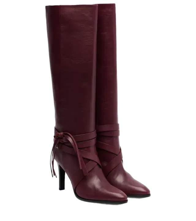 Isabel Marant Analui 90 leather knee-high boots