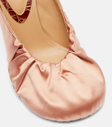 Dries Van Noten 90 satin mules | Thumbnail 2