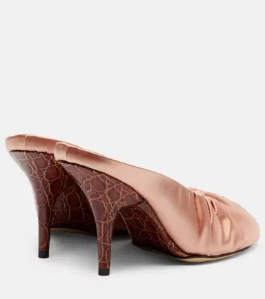 Dries Van Noten 90 satin mules | Thumbnail 3