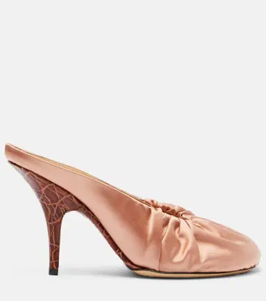 Dries Van Noten 90 satin mules | Thumbnail 4