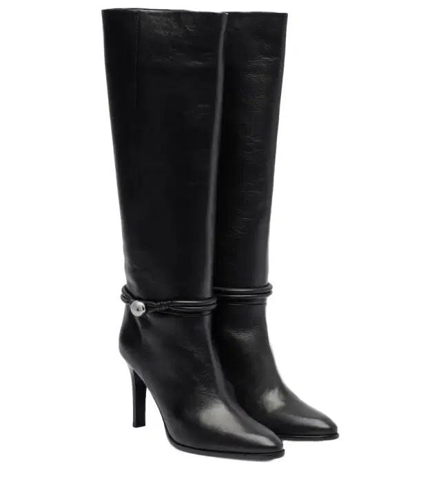 Isabel Marant Ieva Button 90 leather knee-high boots
