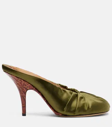 Dries Van Noten 90 satin mules | Thumbnail 2