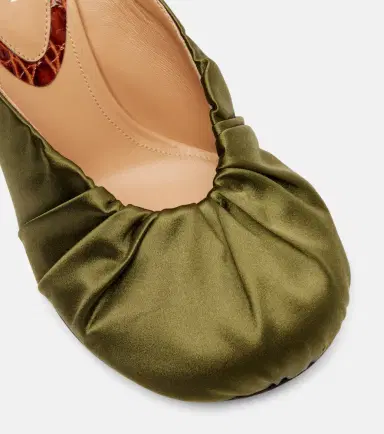 Dries Van Noten 90 satin mules | Thumbnail 3