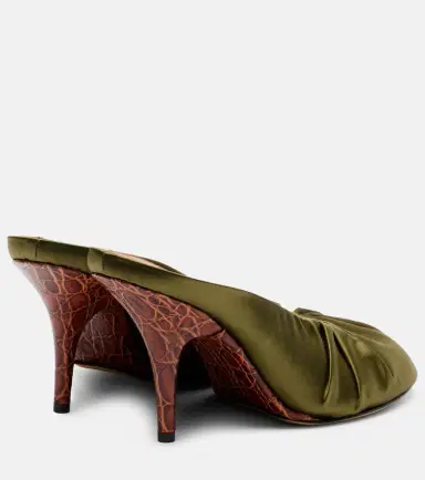 Dries Van Noten 90 satin mules | Thumbnail 4