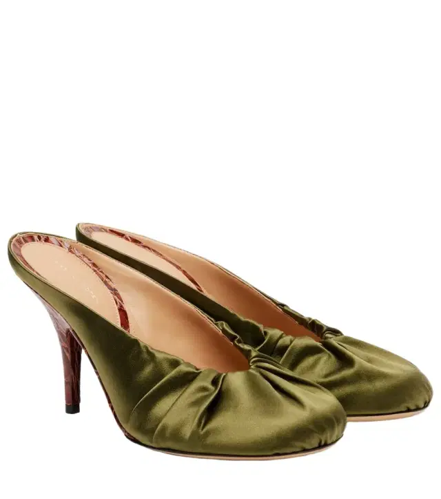 Dries Van Noten 90 satin mules