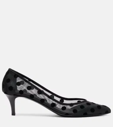 Isabel Marant Peleo 55 polka-dot mesh pumps | Thumbnail 2