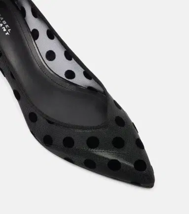 Isabel Marant Peleo 55 polka-dot mesh pumps | Thumbnail 3