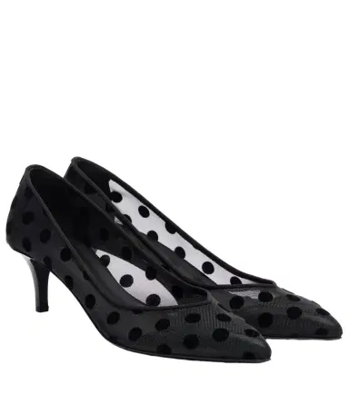 Isabel Marant Peleo 55 polka-dot mesh pumps | Thumbnail 1