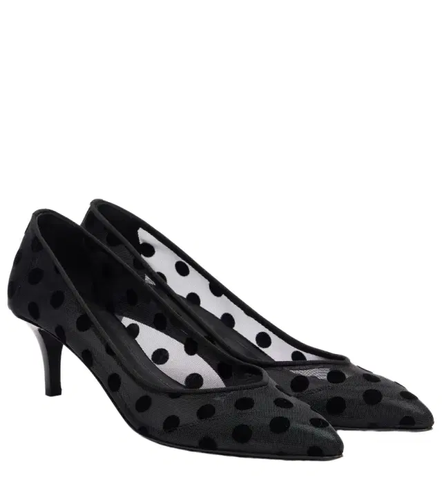 Isabel Marant Peleo 55 polka-dot mesh pumps