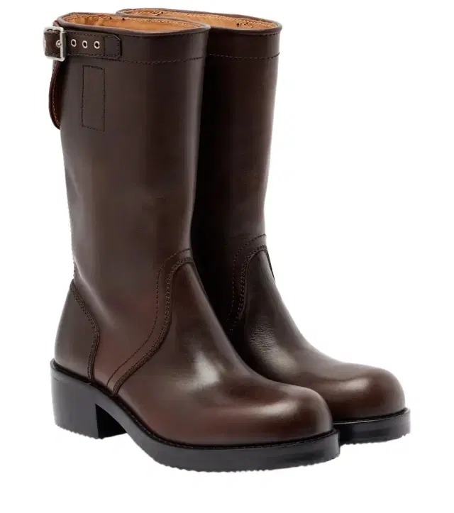 Dries Van Noten Leather biker boots
