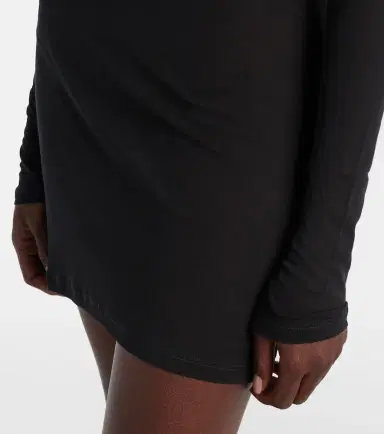 Miu Miu Logo cotton jersey minidress | Thumbnail 5
