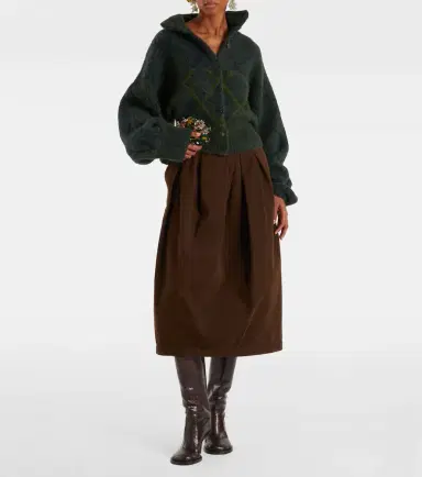 Dries Van Noten Snake-effect leather knee-high boots | Thumbnail 5