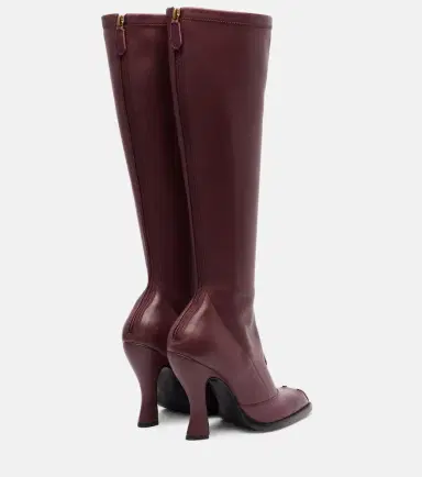 Etro Studded leather knee-high boots | Thumbnail 4