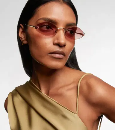Cartier Eyewear Collection Panthère de Cartier oval sunglasses | Thumbnail 4