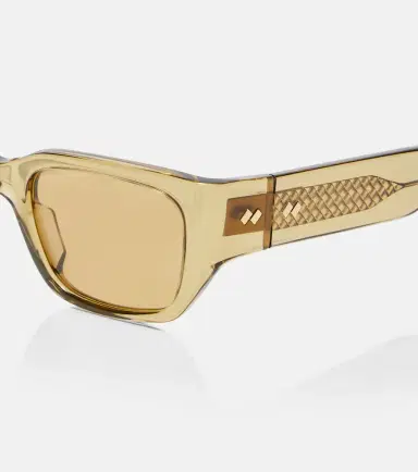Bottega Veneta Intrecciato rectangular sunglasses | Thumbnail 2
