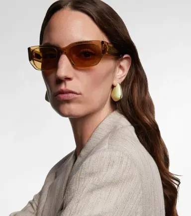 Bottega Veneta Intrecciato rectangular sunglasses | Thumbnail 4