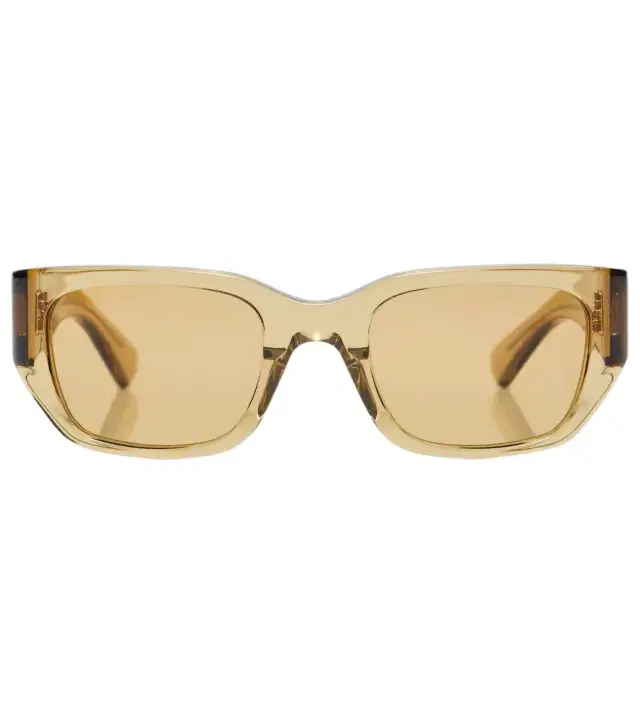 Bottega Veneta Intrecciato rectangular sunglasses