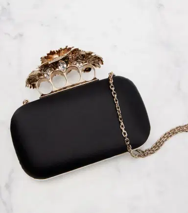 Alexander McQueen Carnation Knuckle satin clutch | Thumbnail 2 Alexander McQueen Carnation Knuckle satin clutch | Thumbnail 2