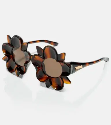 Bottega Veneta Peggy Flower round sunglasses | Thumbnail 3