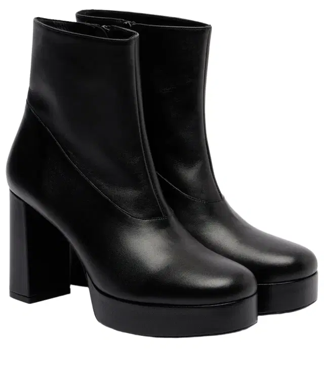 Jodie leather platform ankle boots