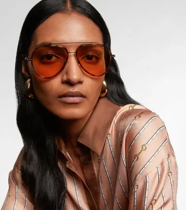 Gucci GG Tiny aviator sunglasses | Thumbnail 4