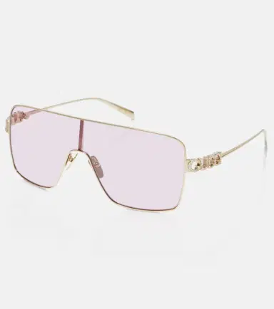 Gucci Crystal-embellished shield sunglasses | Thumbnail 2