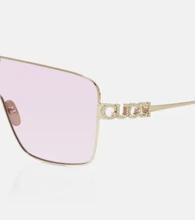 Gucci Crystal-embellished shield sunglasses | Thumbnail 3