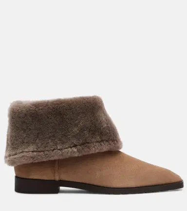 TOTEME Shearling-lined suede ankle boots | Thumbnail 3 TOTEME Shearling-lined suede ankle boots | Thumbnail 3