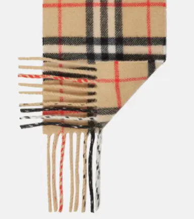 Burberry Check cashmere scarf | Thumbnail 3