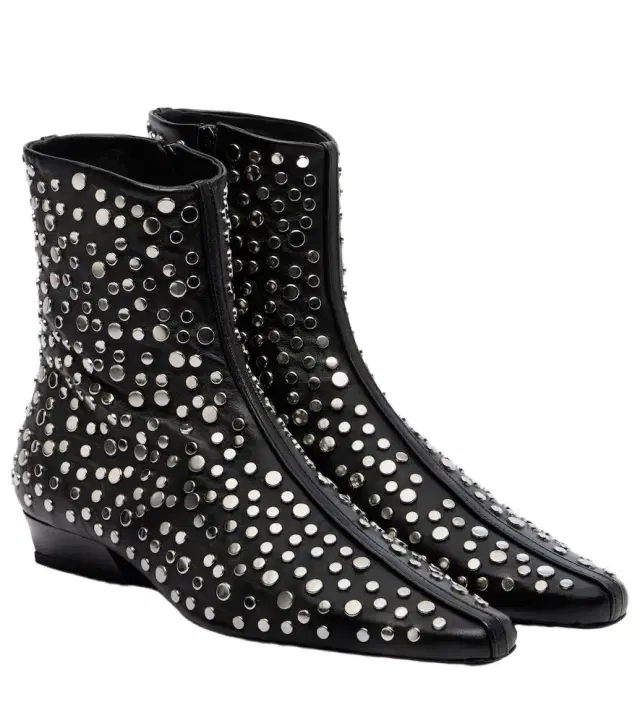 Staud Wally studded leather ankle boots
