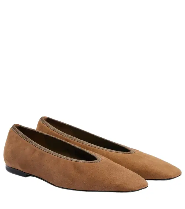 Toteme Suede ballet flats