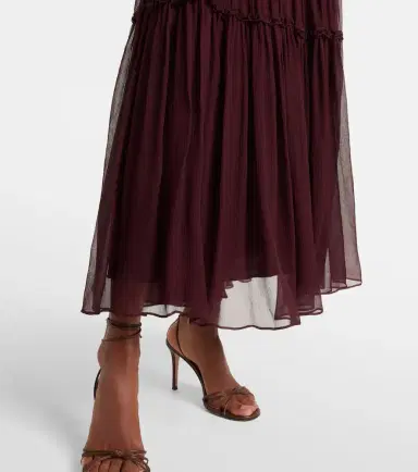 Ulla Johnson Talitha ruffled silk chiffon midi dress | Thumbnail 2
