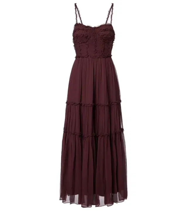 Ulla Johnson Talitha ruffled silk chiffon midi dress