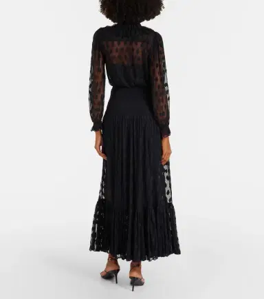 Ulla Johnson Soraya polka-dot tie-neck mesh maxi dress | Thumbnail 3 Ulla Johnson Soraya polka-dot tie-neck mesh maxi dress | Thumbnail 3
