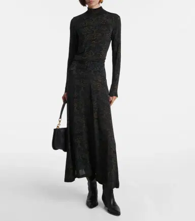 Ulla Johnson Paola printed jersey maxi skirt | Thumbnail 3